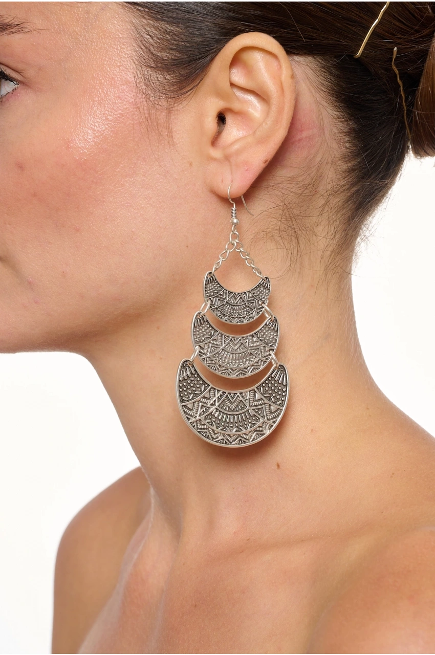 Kiraz Silver Plated Earring