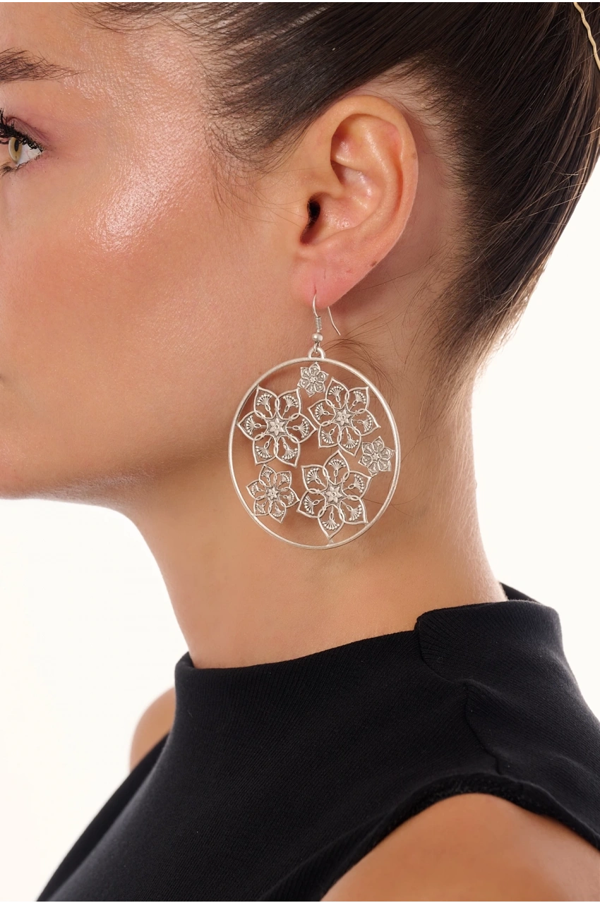 Kiraz Silver Plated Earring