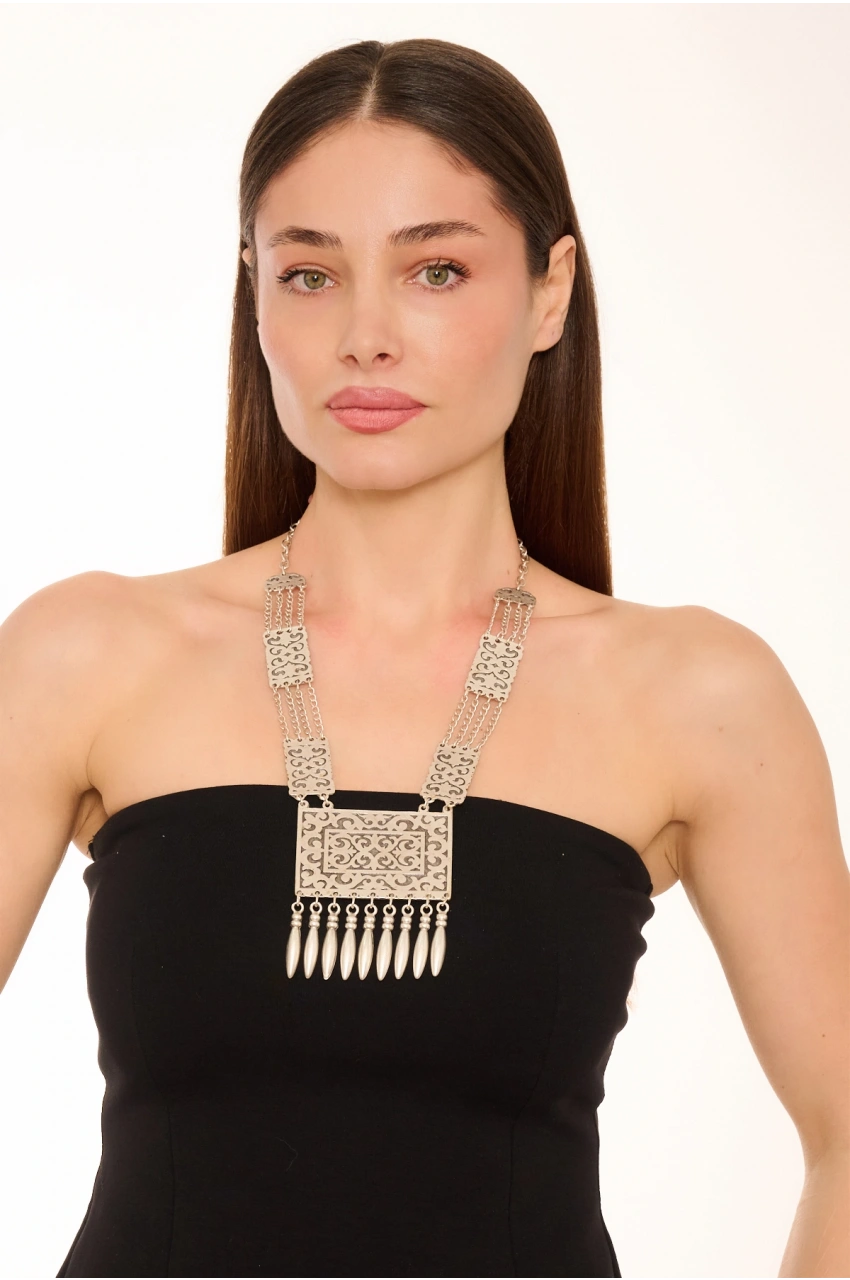 Kiraz Silver Plated Necklace