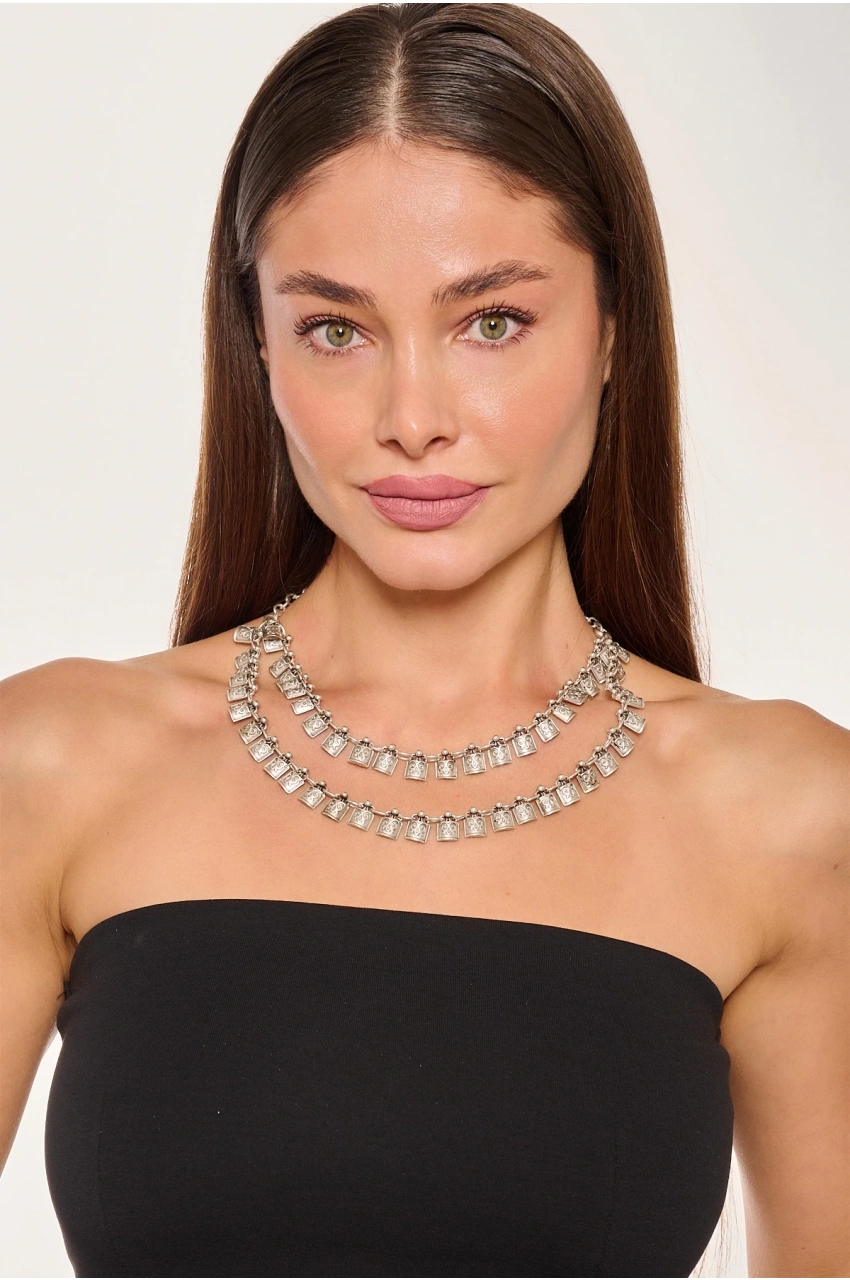 Kiraz Silver Plated Necklace