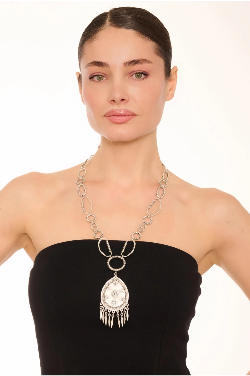 Kiraz Silver Plated Necklace