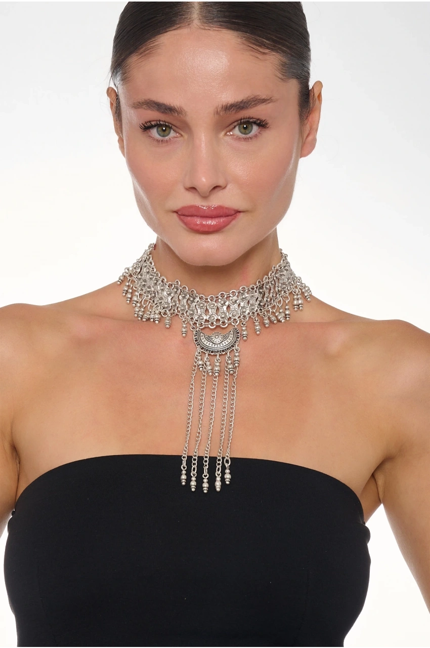 Kiraz Silver Plated Necklace