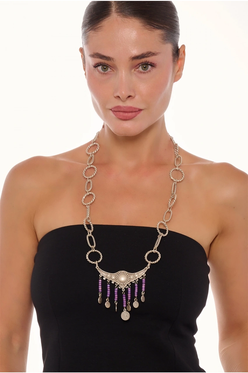 Kiraz Silver Plated Necklace