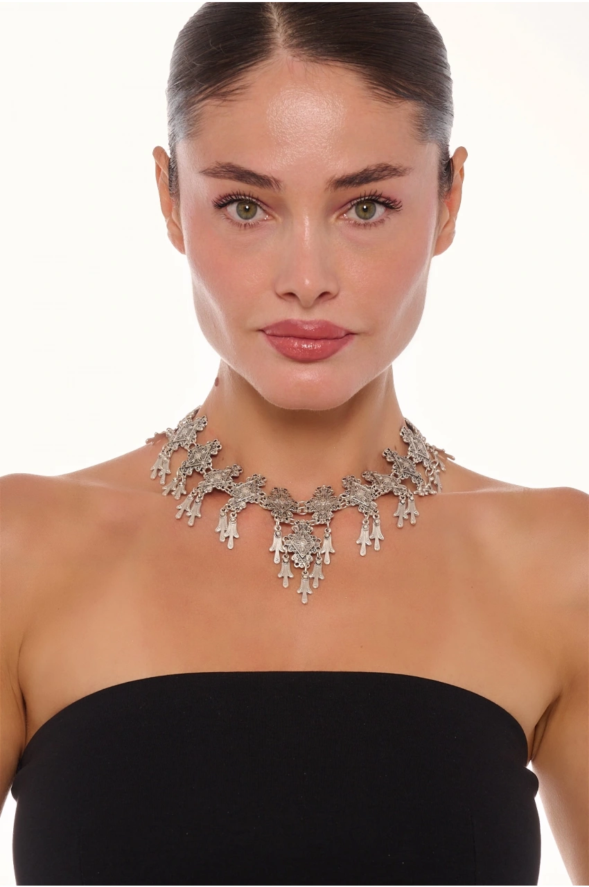 Kiraz Silver Plated Necklace