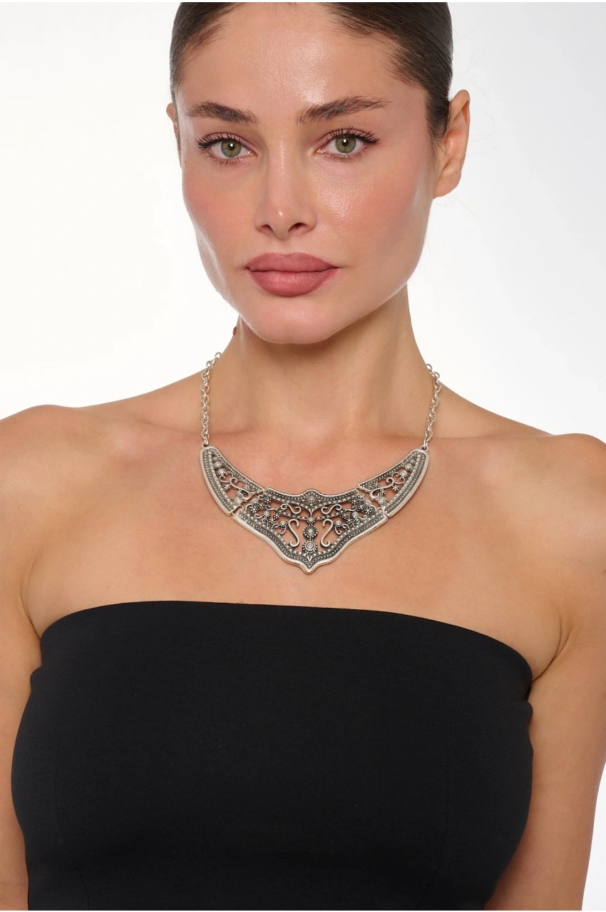 Kiraz Silver Plated Necklace