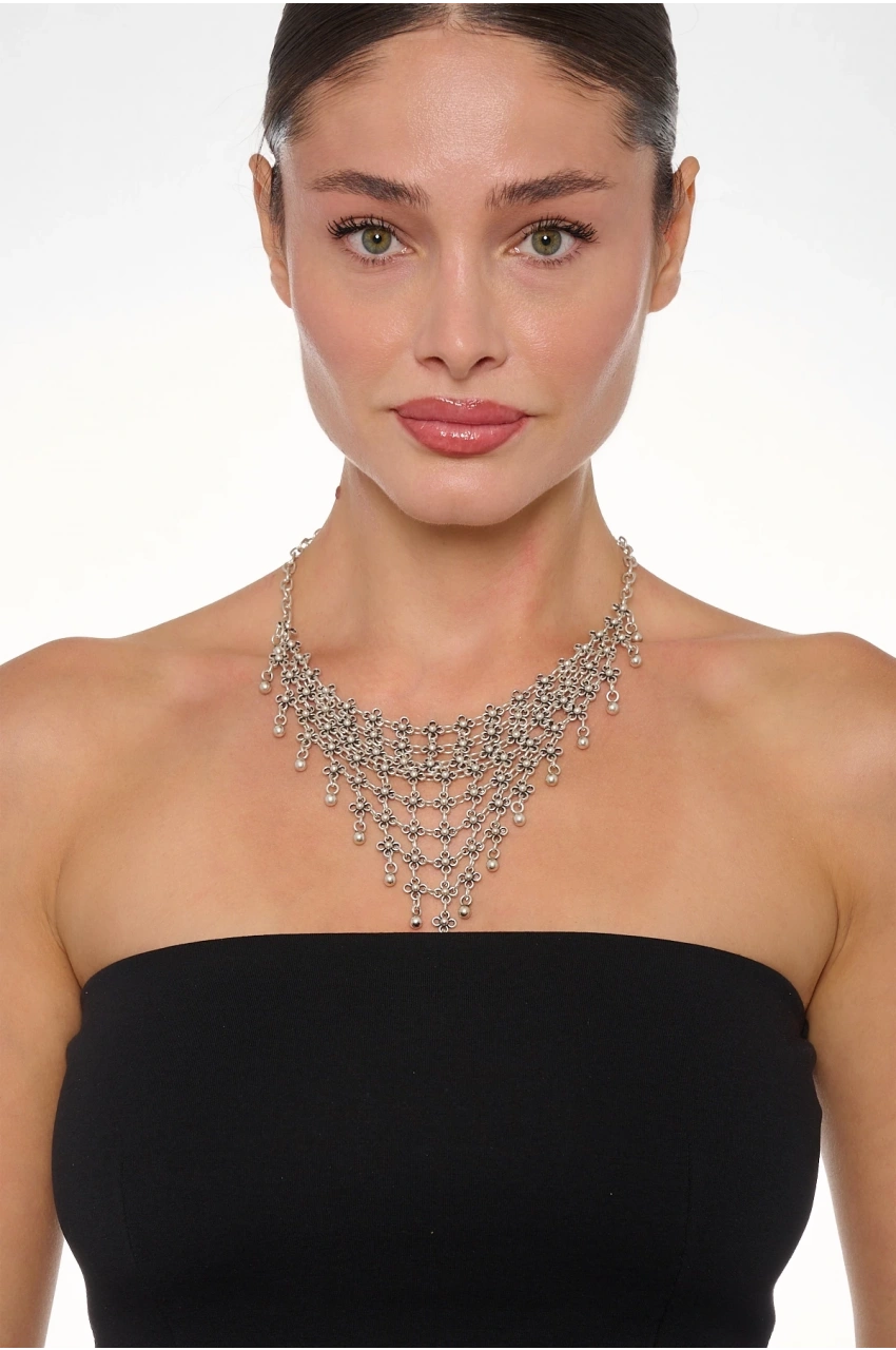 Kiraz Silver Plated Necklace