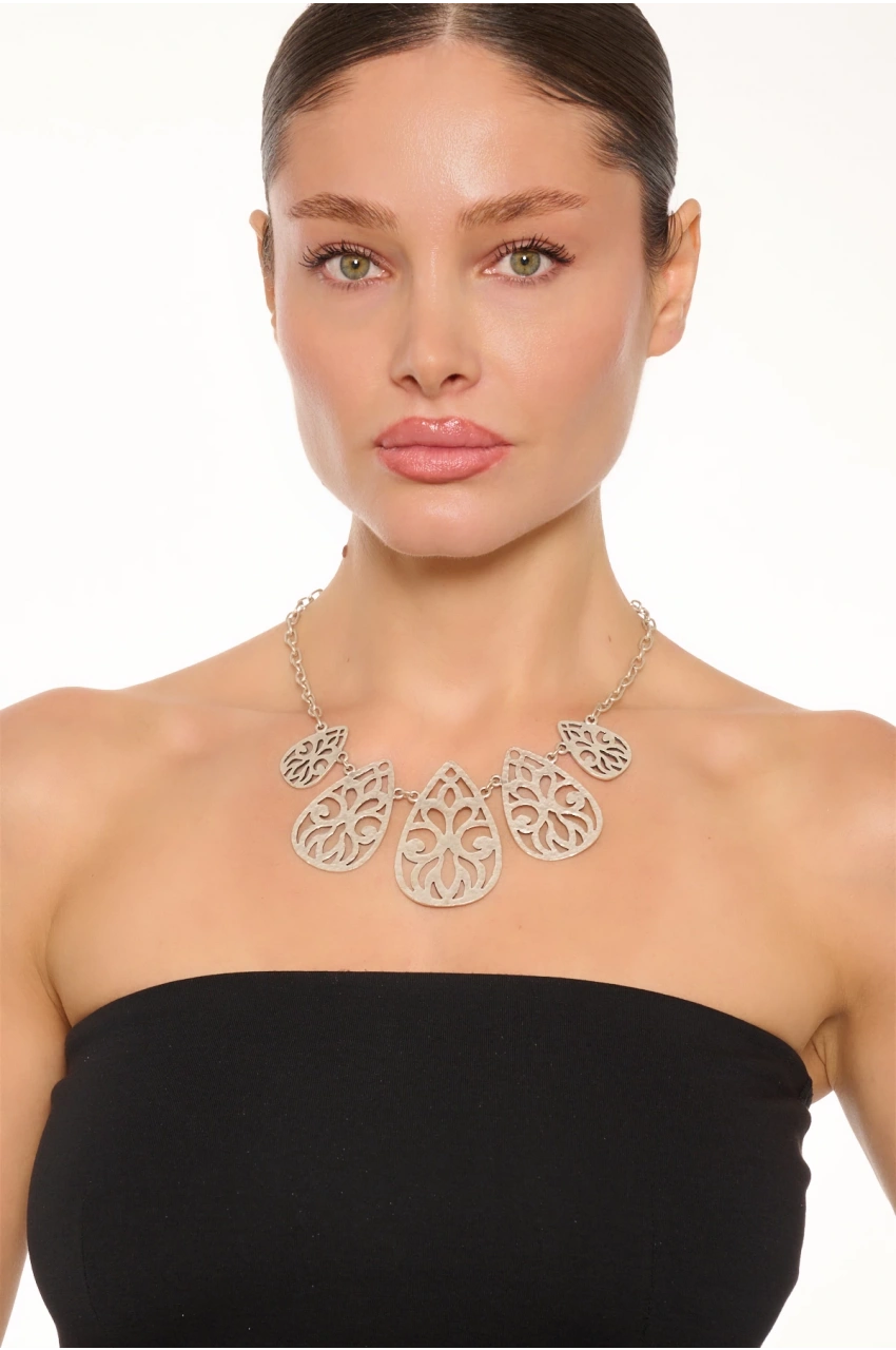 Kiraz Silver Plated Necklace