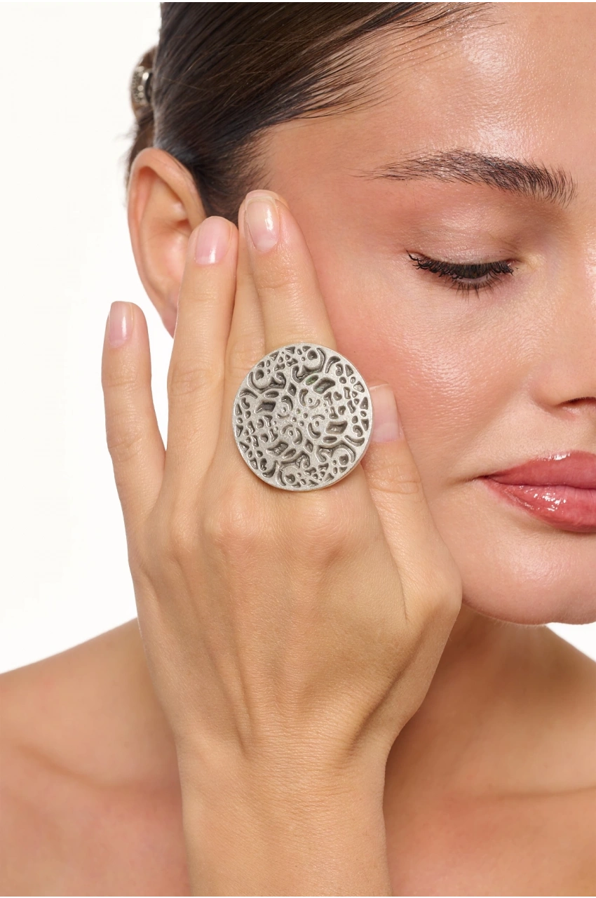 Kiraz Silver Plated Ring