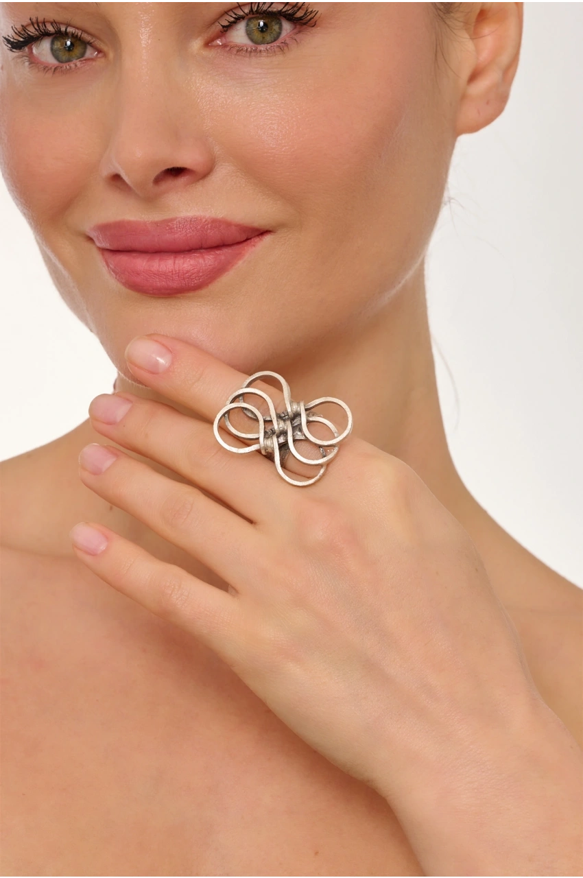 Kiraz Silver Plated Ring