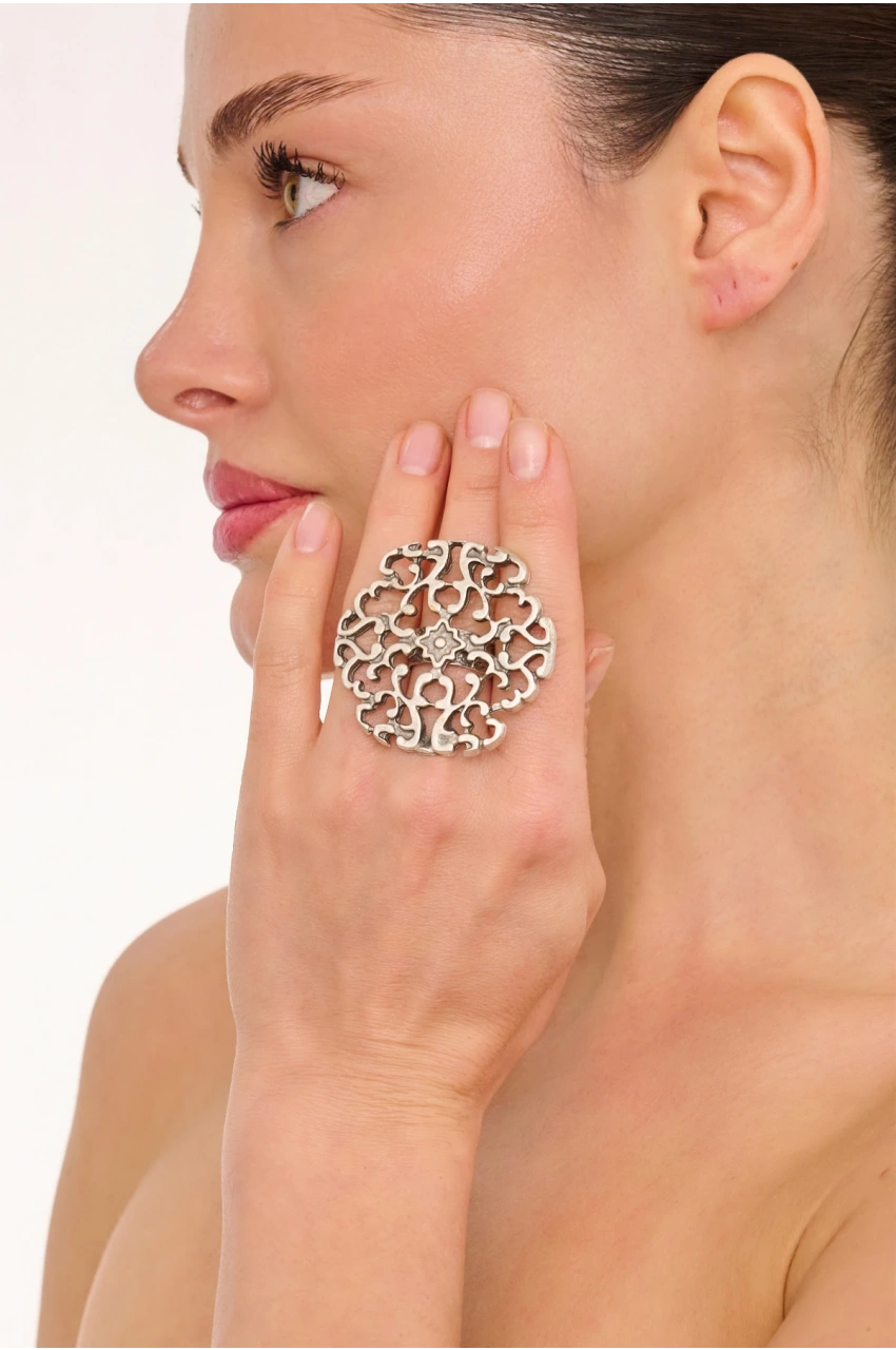 Kiraz Silver Plated Ring