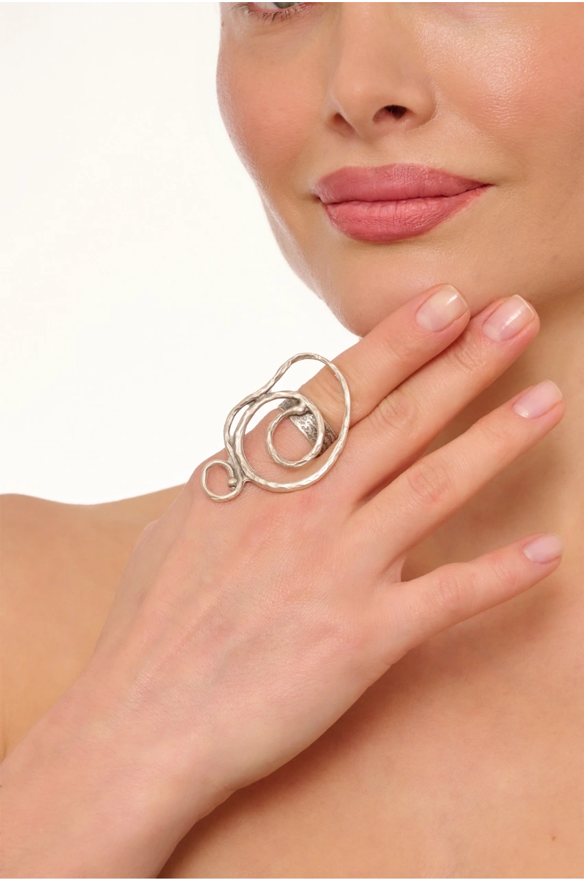 Kiraz Silver Plated Ring