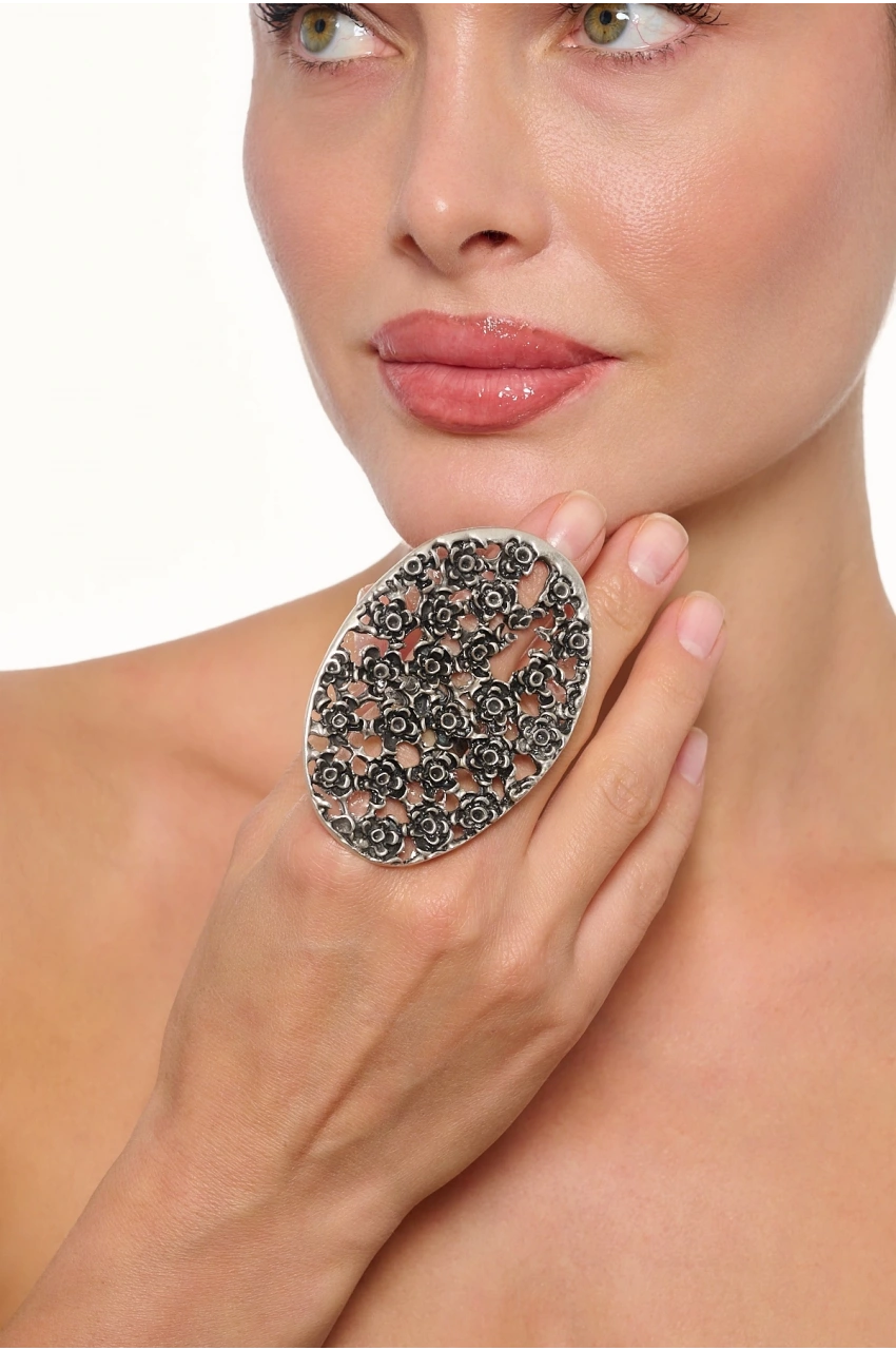 Kiraz Silver Plated Ring