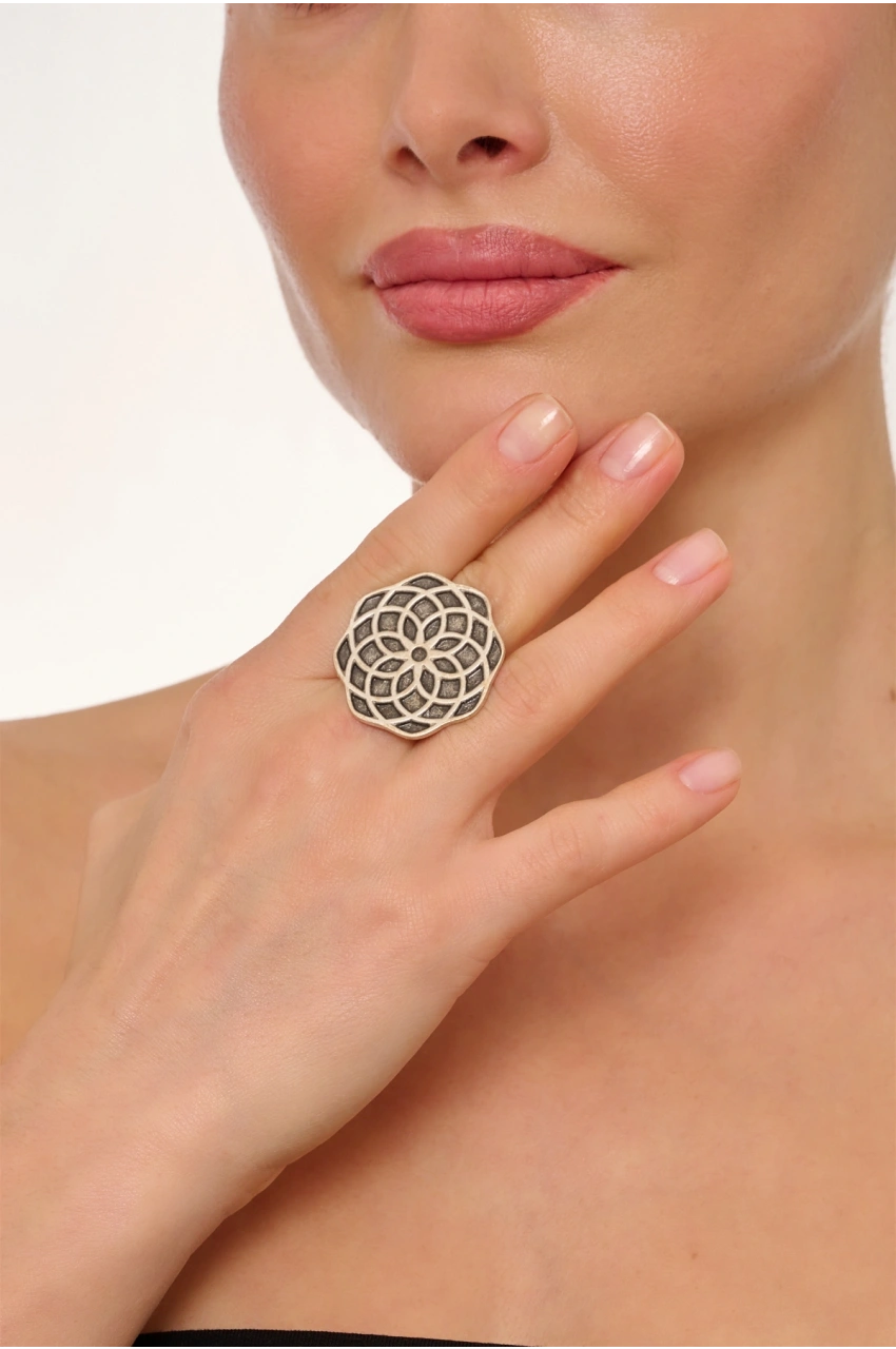Kiraz Silver Plated Ring