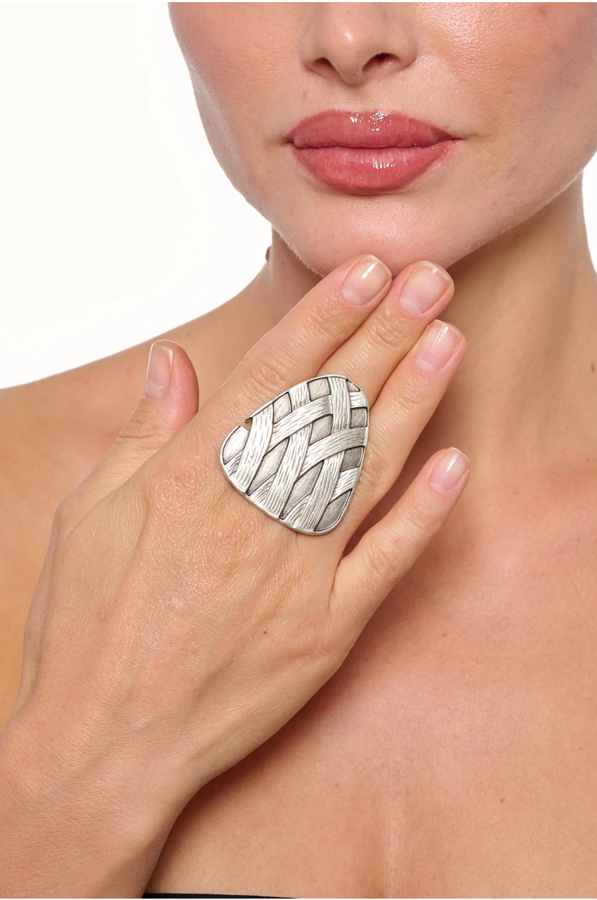 Kiraz Silver Plated Ring