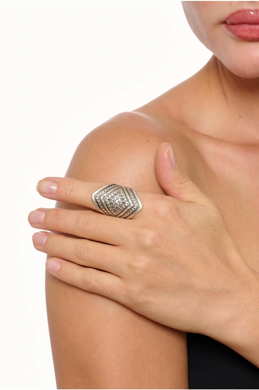 Kiraz Silver Plated Ring