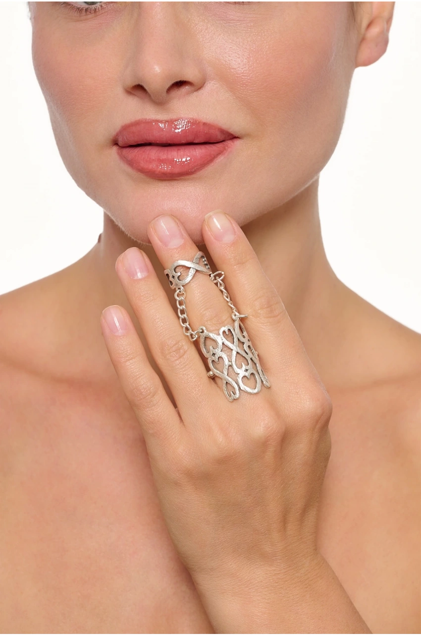 Kiraz Silver Plated Ring