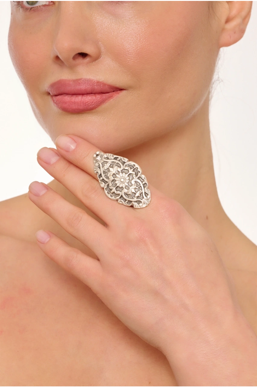 Kiraz Silver Plated Ring