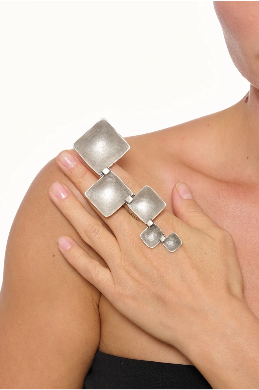 Kiraz Silver Plated Ring