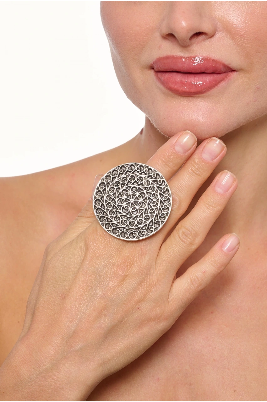 Kiraz Silver Plated Ring