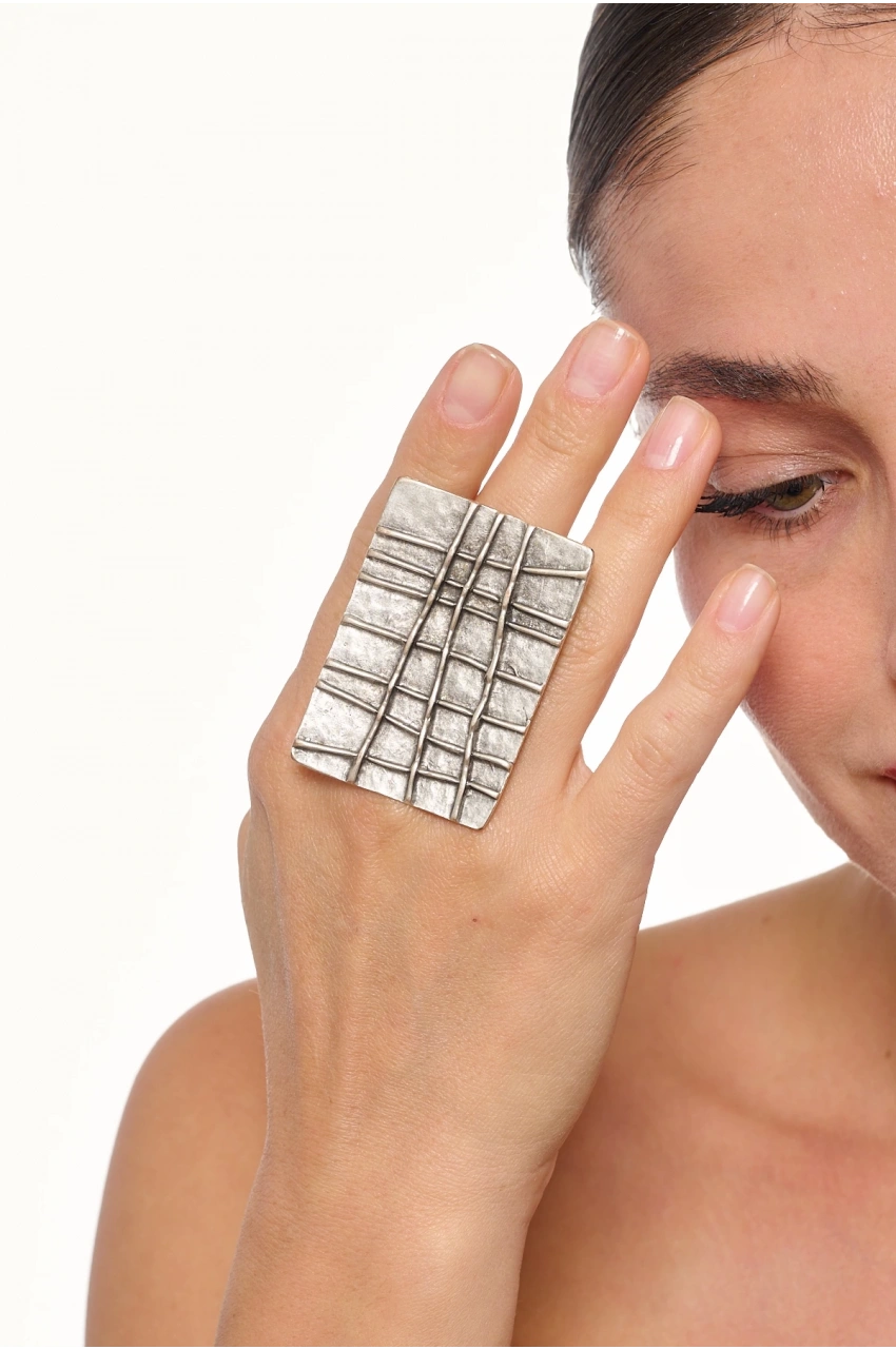 Kiraz Silver Plated Ring