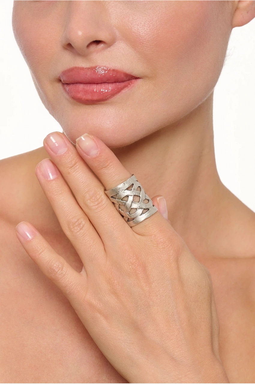 Kiraz Silver Plated Ring