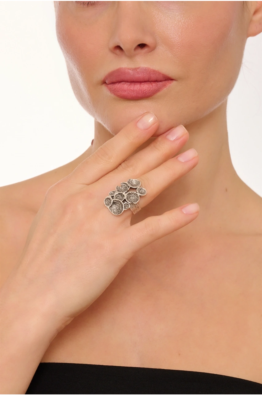 Kiraz Silver Plated Ring