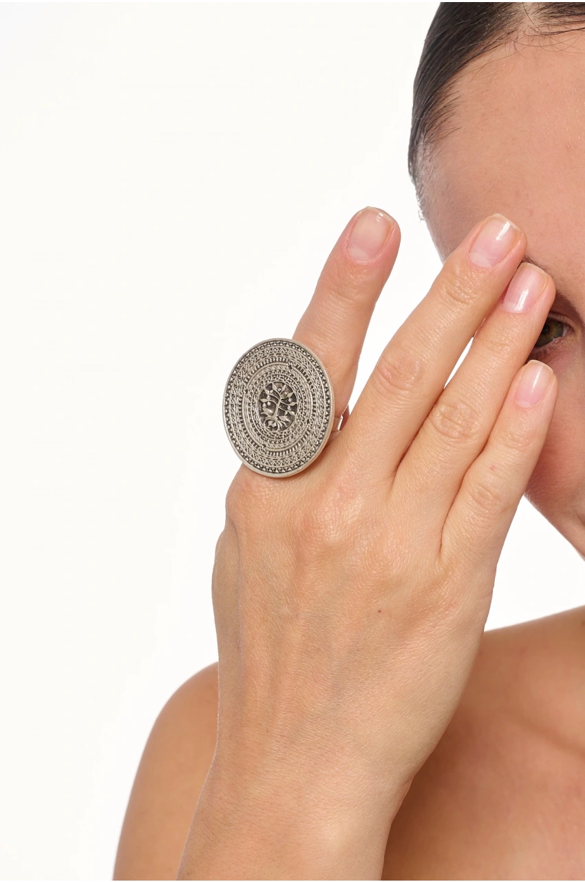 Kiraz Silver Plated Ring