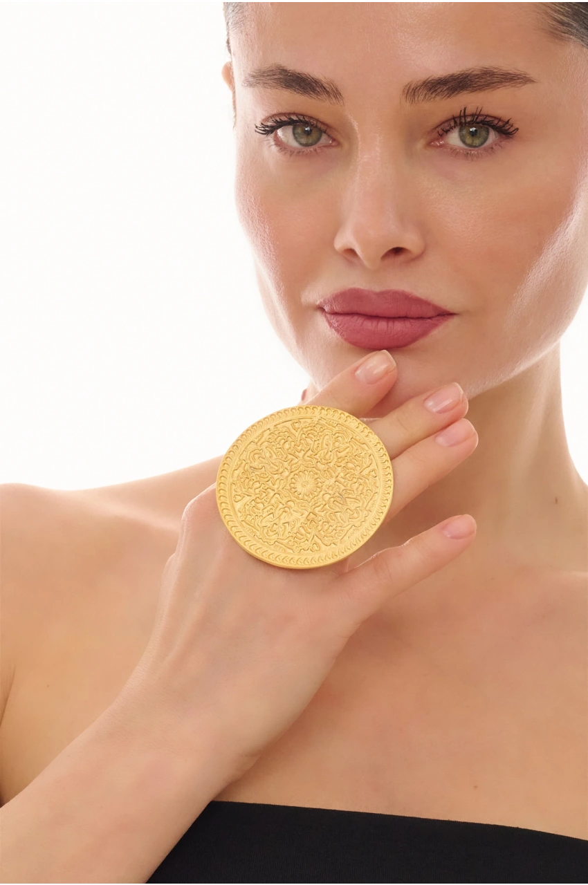 Kiraz Gold Plated Ring