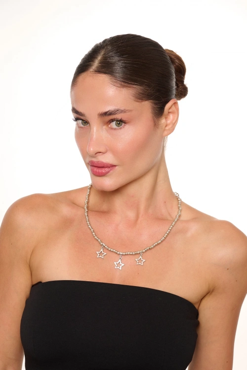 Kiraz Star Silver Plated Necklace