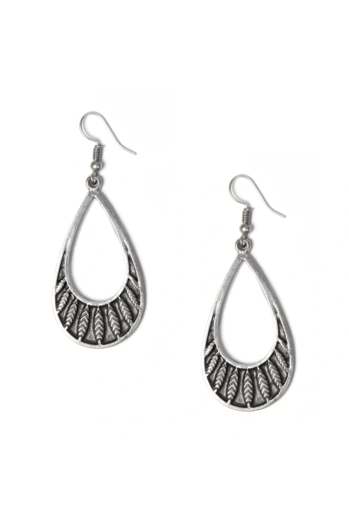 Embossed Drop Earrings