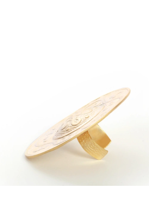 Ethnic Pattern Large Ring