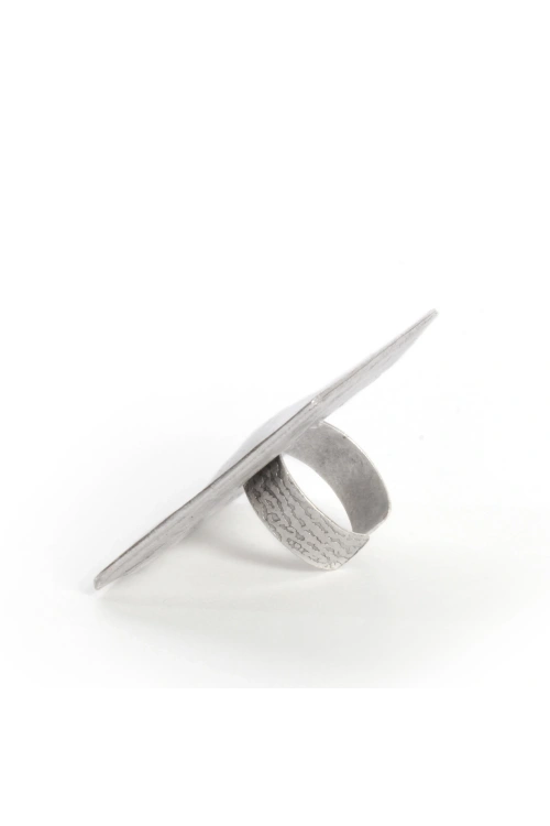 Hammered Square Ring