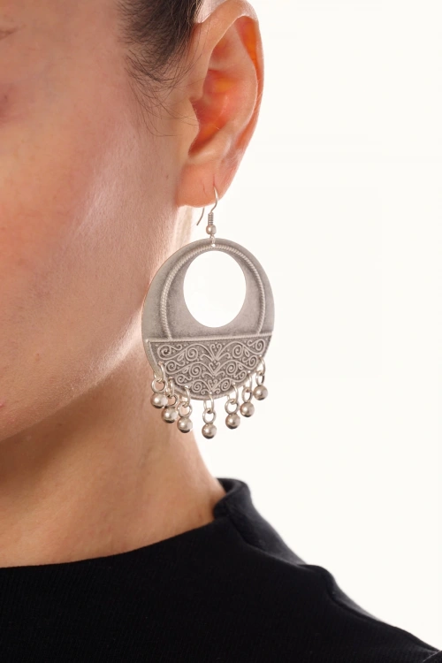 Kiraz Silver Plated Earring