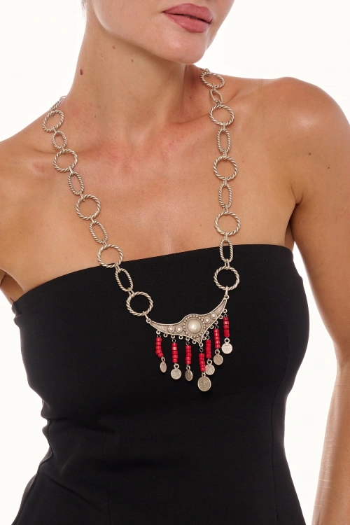 Kiraz Silver Plated Necklace