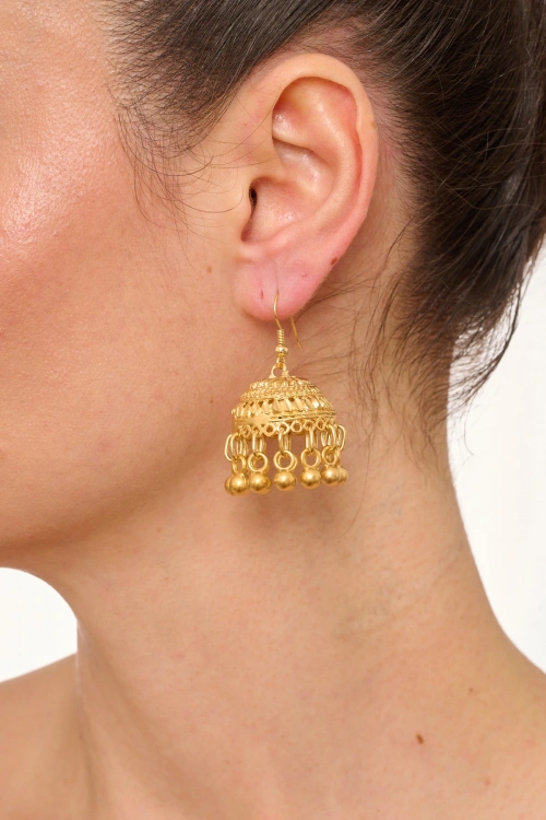 Kiraz Gold Plated Earring