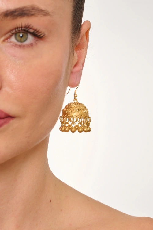 Kiraz Gold Plated Earring