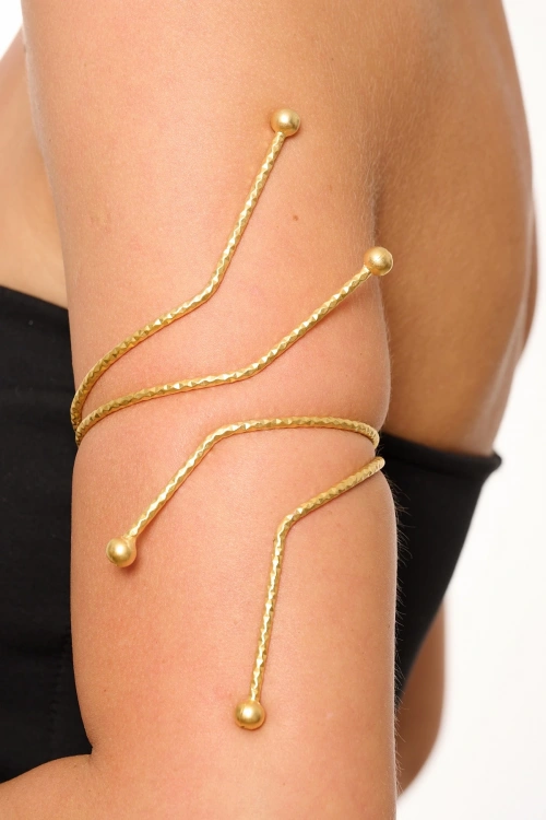 Kiraz Gold Plated Arm Cuff