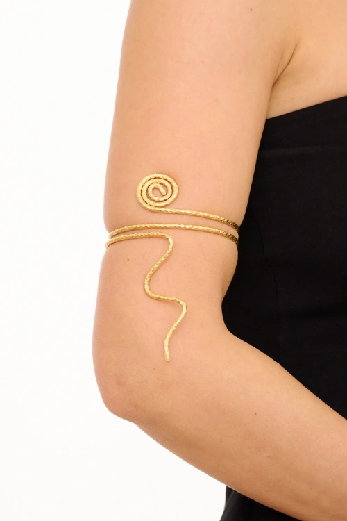 Kiraz Gold Plated Arm Cuff