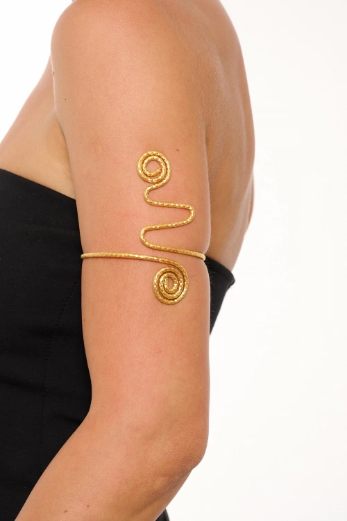 Kiraz Gold Plated Arm Cuff
