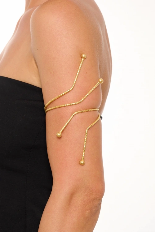 Kiraz Gold Plated Arm Cuff
