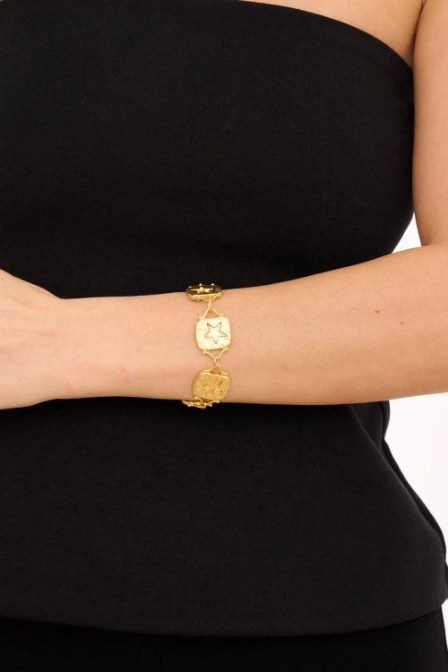 Kiraz Gold Plated Star Bracelet