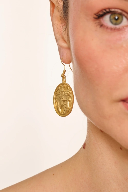 Kiraz Gold Plated Earring