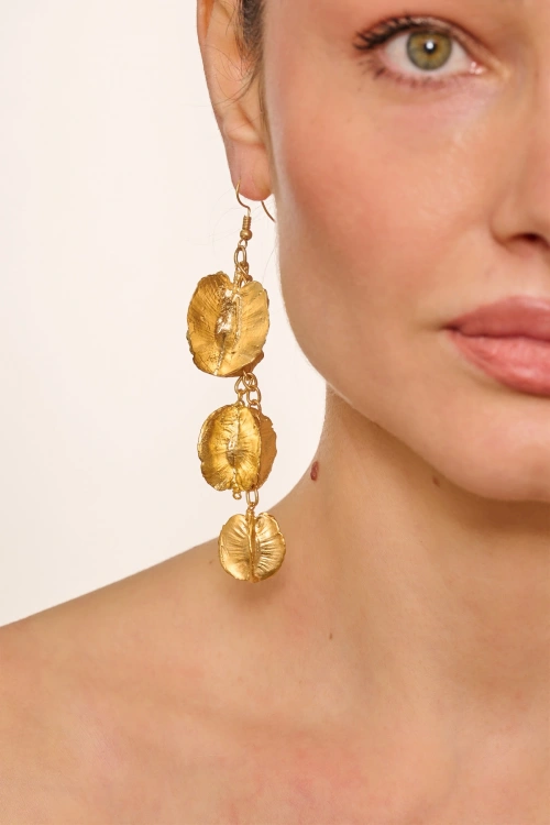 Kiraz Gold Plated Earring