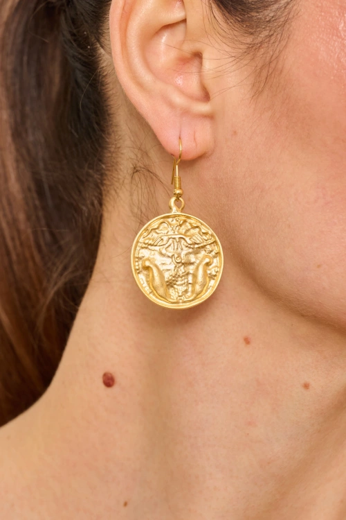 Kiraz Gold Plated Earring