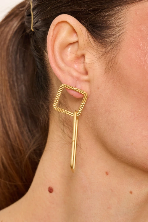 Kiraz Gold Plated Earring