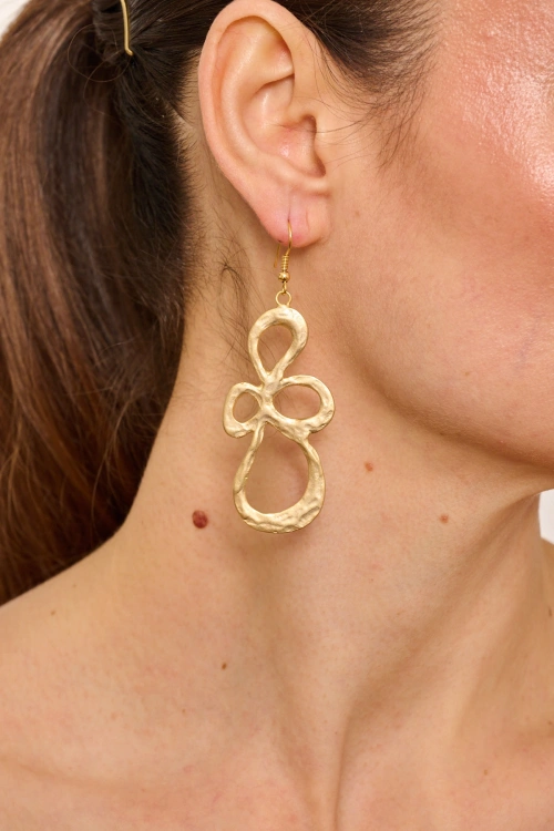 Kiraz Gold Plated Earring