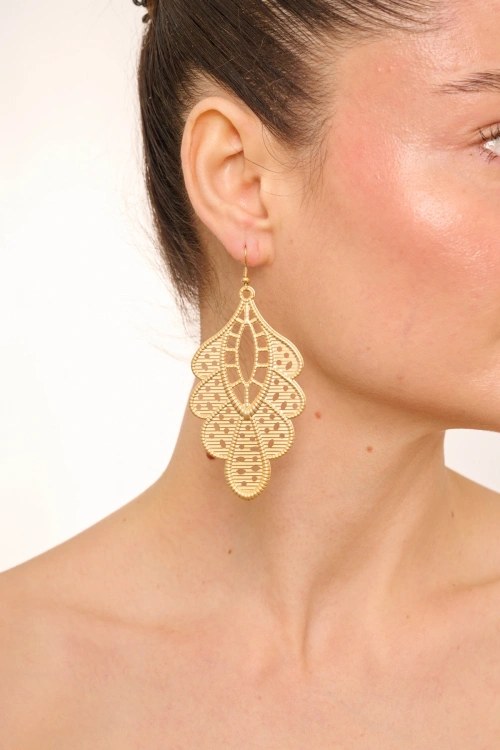 Kiraz Gold Plated Earring