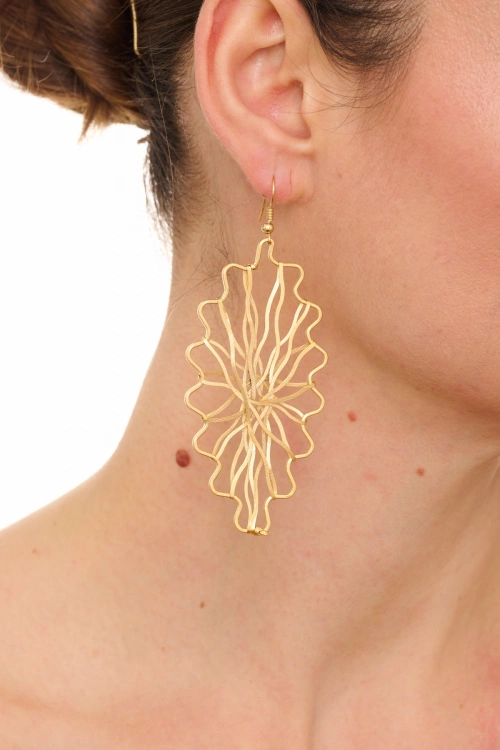 Kiraz Gold Plated Earring