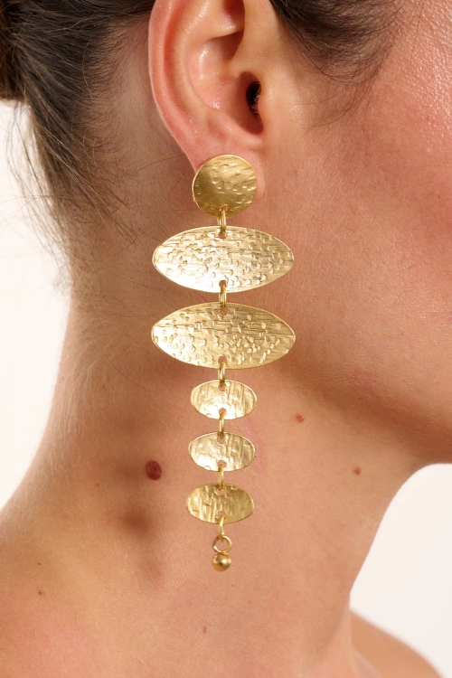Kiraz Gold Plated Earring