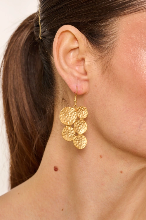 Kiraz Gold Plated Earring